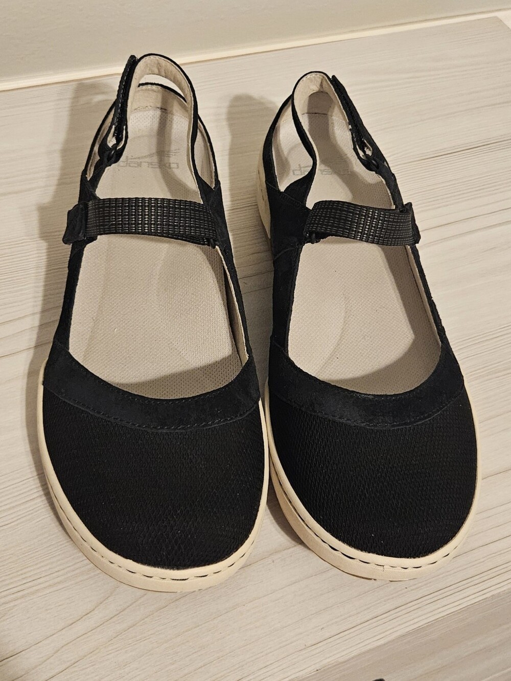 Women’s Dansko Black Suede Raeann Mary Jane Comfort Shoe Sandal EU 41 / US 10.5 - Picture 3 of 8